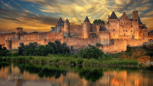 Carcassonne Castle, a majestic fortress in France, feels like a step into a medieval fairytale. With its towering stone walls, winding cobbled paths, and breathtaking views, it exudes history and romance. Enchanted by soft evening lights, this timeless stronghold offers a magical escape into the past.