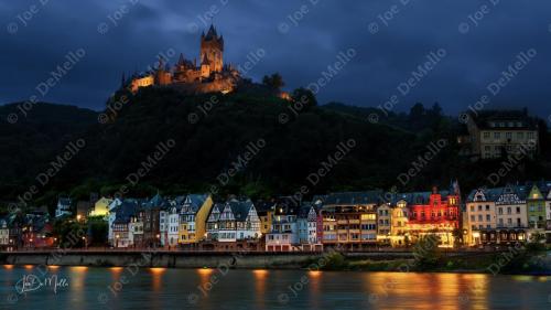 Cochem Castle (Reichsburg Cochem) is a stunning medieval hilltop fortress overlooking the Moselle River in Cochem, Germany. Originally built around the year 1000, the castle was destroyed by French troops in the late 17th century and later rebuilt in the 19th century in a romantic neo-Gothic style.