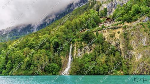 The Lake Thun Waterfall is a breathtaking natural attraction located near Lake Thun in the Bernese Oberland region of Switzerland. This stunning waterfall cascades down from the surrounding mountains, creating a picturesque scene that is perfect for nature lovers and outdoor enthusiasts. The falls are surrounded by lush greenery and offer incredible views of the sparkling Lake Thun and the snow-capped peaks of the Swiss Alps.