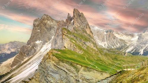 Seceda, in the Dolomites, offers breathtaking views of towering peaks and alpine meadows. A popular destination for hiking in summer and skiing in winter, its summit provides stunning panoramas, making it perfect for outdoor lovers and photographers.